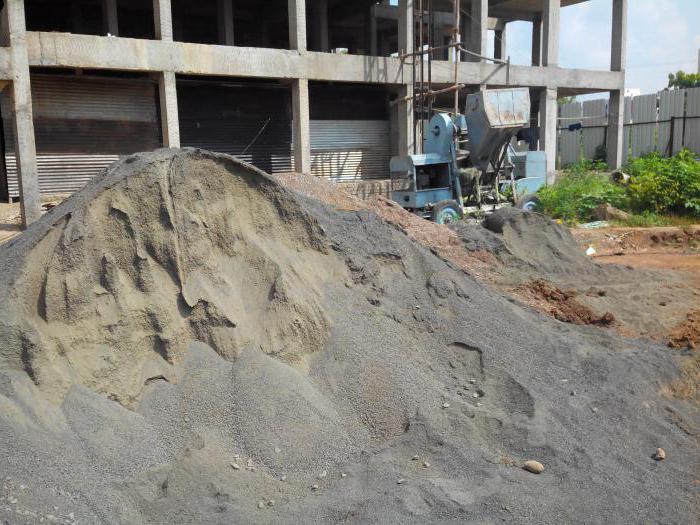 Пропорции цемента песка и щебня в бетоне