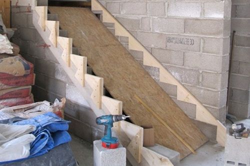 Как сделать бетонную лестницу