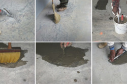 Ремонт бетонного пола своими руками: очистка пола и нанесение бетона		