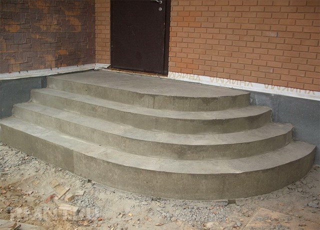 Готовые уличные бетонные ступени для крыльца - бетонная плитка и панели 1