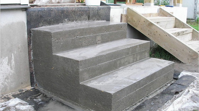Как сделать бетонные ступеньки для крыльца частного дома 1