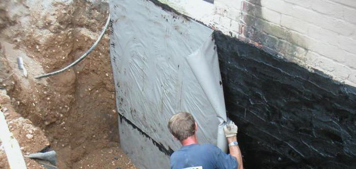 гидроизоляция бетонных стен снаружи