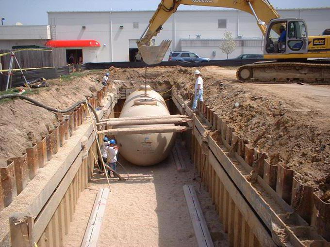 строительство подземных резервуаров