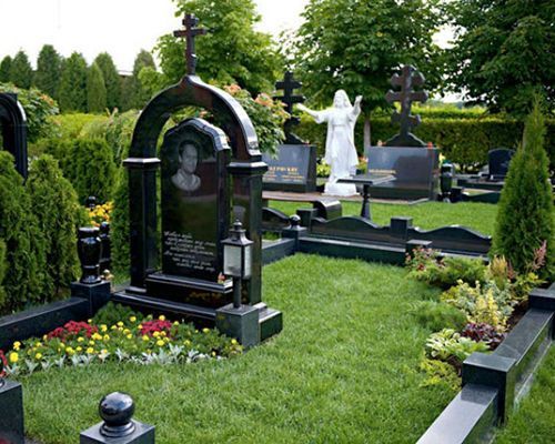декоративное озеленение могил