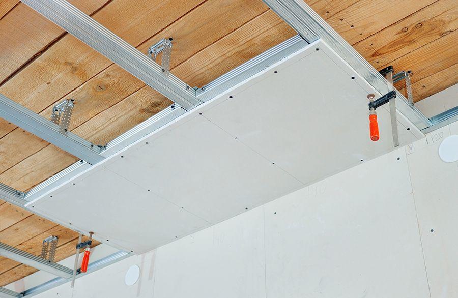 Гипсокартон -очень популярный вид материала для подвесного потолка