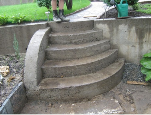 Как залить ступеньки из бетона