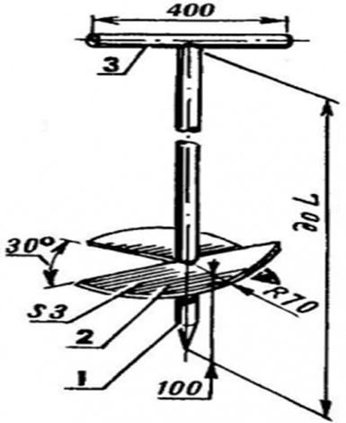 Схема сборки самодельного бура