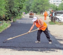 Укладка нового асфальта