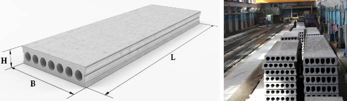 Технические параметры бетонных плит