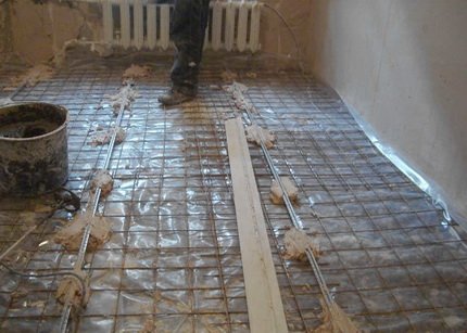 Армировка бетонных полов сеткой