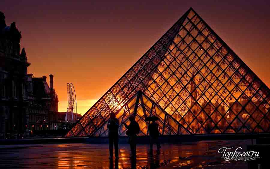 Пирамида Лувра,Современная архитектура из стекла и металла