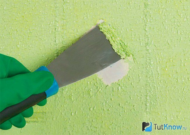 Как удалить краску с бетонной стены