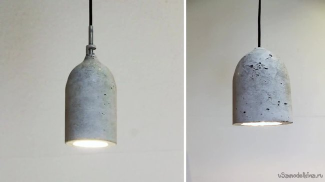Изготавливаем бетонный светильник в домашних условиях