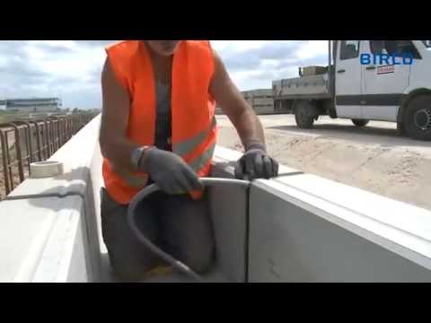 Монтаж бетонных водоотводных лотков