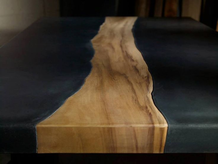 Бетонно-деревянная мебель