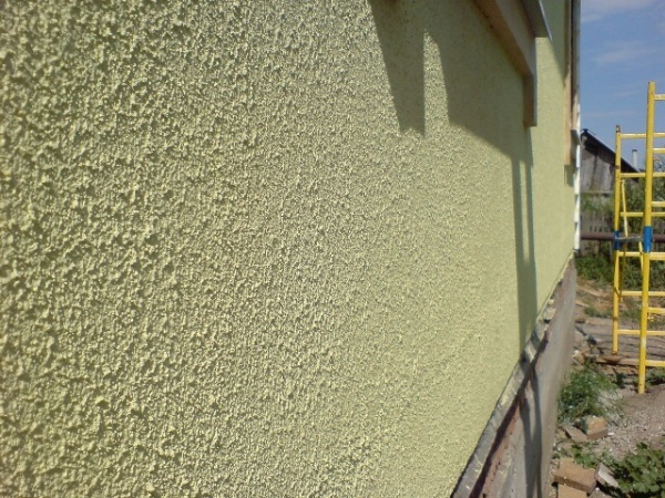Пример хорошо сделанной стены из силикатной штукатурки
