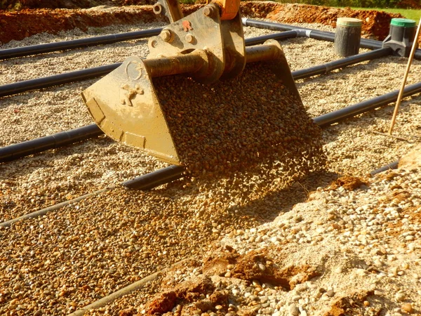 Песок и гравий кровать фильтра — стоковое фото