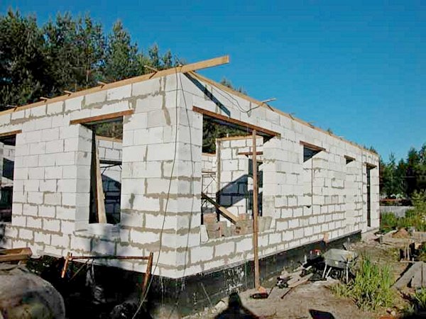постройка дома из пеноблоков своими руками фото