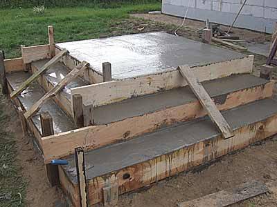 Строим крыльцо: устройство бетонного крыльца