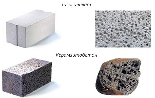 Сравнение газосиликата и керамзитобетона